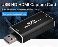 USB Capture HDMI視頻卡廣播實時流和錄制，HDMI到USB加密狗全高清1080P實時流和視頻游戲抓取轉換器
