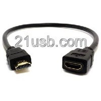 HDMI高清線，HDMI 19P AM TO HDMI 19P AF CABLE，MHL 生產工廠，MHL 廣州廠家，MHL 東莞工廠