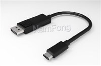 USB TYPE C TO DP M 轉接線 黑色,TYPE C TO DP M，HDMI TO TYPE C CABLE , C TO HDMI，HDMI 轉C 視頻線工廠